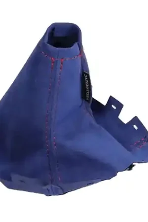 Deal DARKMATTERX Alcantara Shift Boot Blue w/ Red Stitching 2008-2014 STI