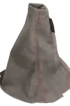 One Day Deal DARKMATTERX Alcantara Shift Boot Slate Grey w/ Red Stitching 2005-2007 WRX