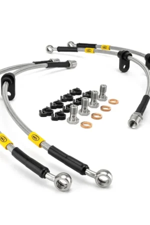 HEL Performance Stainless Steel Brake Line Kit Black Carbon Fiber 1993-2001 Impreza w/ Rear Drum Brake Free Shipping
