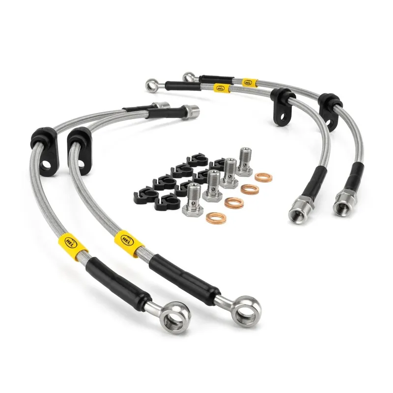 HEL Performance Stainless Steel Brake Line Kit Black Carbon Fiber 2008-2014 WRX New Arrival