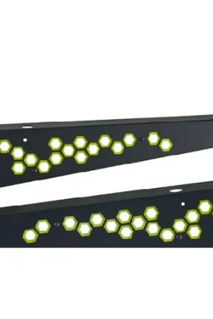 IAG Performance Fender Shroud Black w/ Neon Yellow Hexagon 2015-2021 WRX / 2015-2021 STI While Supplies Last