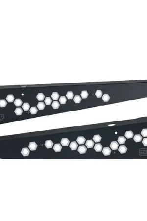 Fan Favorite IAG Performance Fender Shroud Black w/ White Hexagon 2015-2021 WRX / 2015-2021 STI