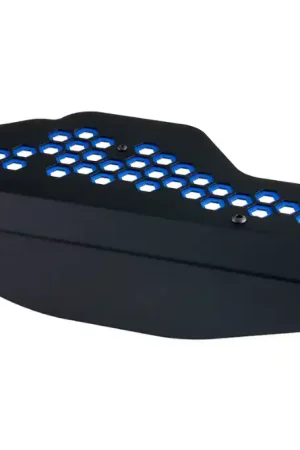 IAG Performance Alternator Cover Black w/ Blue Hexagon 2006-2014 WRX / 2004-2021 STI Next Day Delivery