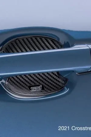 Subaru OEM STI Door Handle Cup Protector Carbon Fiber Look 2019-2023 Crosstrek / 2022-2025 Ascent / 2021-2023 Impreza Viral
