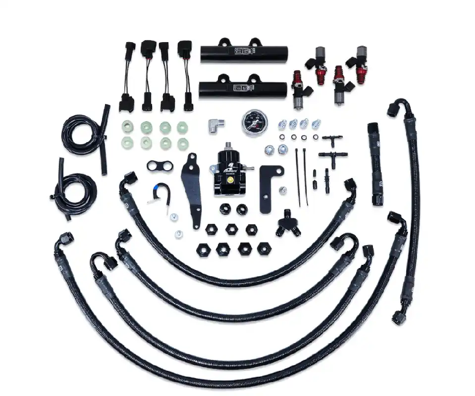 Hot Picks IAG PTFE Fuel System Kit w/ Lines, Rails, FPR and ID 1750cc Injectors 2008-2014 WRX / 2008-2021 STI