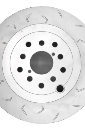 Bargain FactionFab Slotted Rear Rotor V2 Dual Drilled 2018-2021 STI