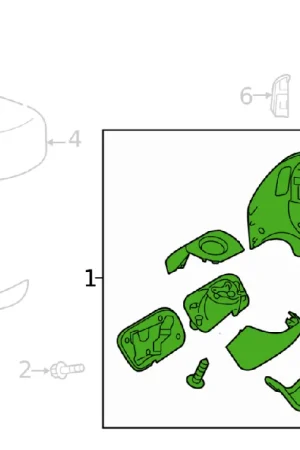 Subaru OEM Door Mirror Housing LH 2018-2023 Crosstrek Flash Sale