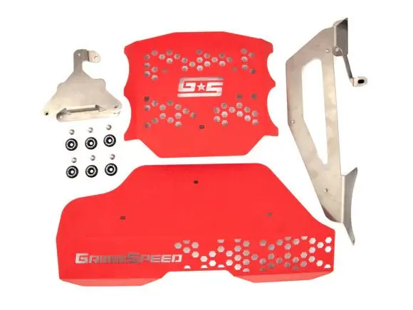 GrimmSpeed Pulley and Engine Cover Kit Red 2022-2025 BRZ / 2022-2025 GR86 Mega Sale