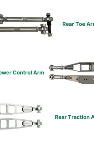 Trusted Brand FDF Race Shop Rear Arm Bundle FDF Green 2013-2021 BRZ / 2013-2016 FRS / 2017-2021 GT86