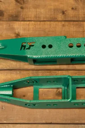 FDF Race Shop Rear Lower Control Arms FDF Green 2008-2014 WRX / 2008-2014 STI / 2013-2021 BRZ / 2013-2016 FRS / 2017-2021 GT86 Clearance