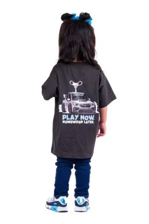 Subimods Official "Toy Car" Kids Short Sleeve Shirt Coal Sale