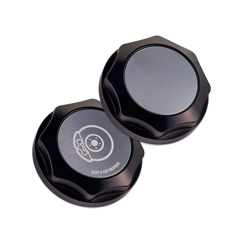 In Demand IAG Performance Revolve Brake Fluid Reservoir Cap Black w/ Silver Accent 2002-2024 WRX / 2004-2021 STI / 2013-2024 BRZ / 2005-2009 Legacy GT / 2004-2008 Forester XT
