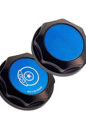 Limited Time IAG Performance Revolve Brake Fluid Reservoir Cap Black w/ Blue Accent 2002-2024 WRX / 2004-2021 STI / 2013-2024 BRZ / 2005-2009 Legacy GT / 2004-2008 Forester XT