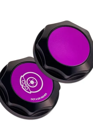 IAG Performance Revolve Brake Fluid Reservoir Cap Black w/ Purple Accent 2002-2024 WRX / 2004-2021 STI / 2013-2024 BRZ / 2005-2009 Legacy GT / 2004-2008 Forester XT Reduced Price