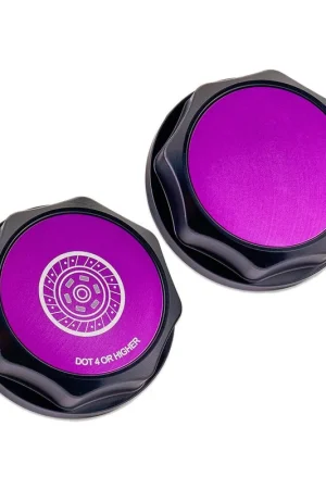 IAG Performance Revolve Clutch Fluid Reservoir Cap Black w/ Purple Accent 2002-2024 WRX / 2004-2021 STI / 2013-2024 BRZ / 2005-2009 Legacy GT / 2004-2008 Forester XT Fast Shipping