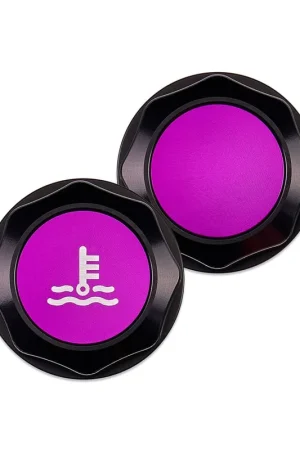 Mega Sale IAG Performance Revolve Coolant Reservoir Cap Black w/ Purple Accent 2002-2024 WRX / 2004-2021 STI / 2013-2024 BRZ / 2005-2009 Legacy GT / 2004-2008 Forester XT
