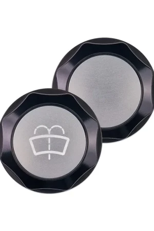 IAG Performance Revolve Washer Fluid Reservoir Cap Black w/ Silver Accent 2002-2021 WRX / 2004-2021 STI / 2005-2009 Legacy GT / 2004-2008 Forester XT Certified