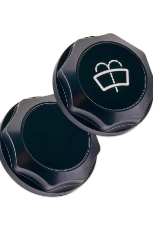 IAG Performance Revolve Washer Fluid Reservoir Cap Black w/ Black Accent 2002-2021 WRX / 2004-2021 STI / 2005-2009 Legacy GT / 2004-2008 Forester XT Exclusive
