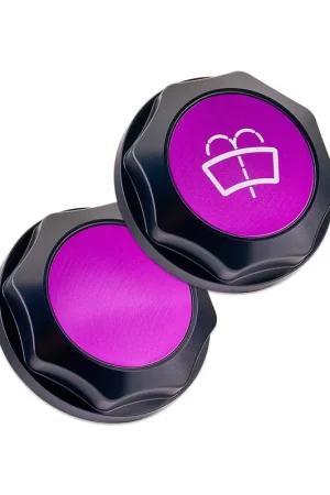 IAG Performance Revolve Washer Fluid Reservoir Cap Black w/ Purple Accent 2002-2021 WRX / 2004-2021 STI / 2005-2009 Legacy GT / 2004-2008 Forester XT Bargain