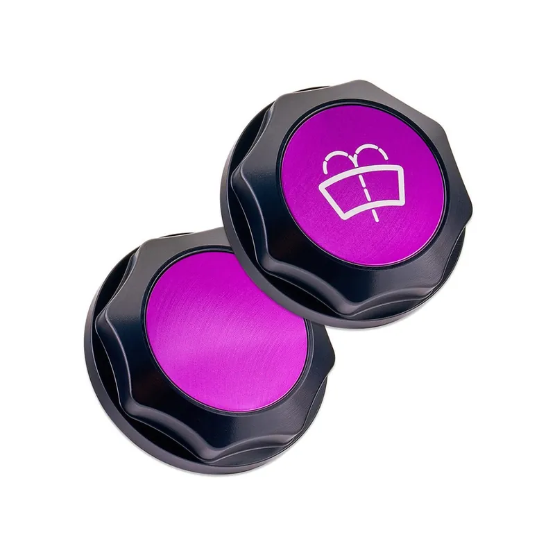 IAG Performance Revolve Washer Fluid Reservoir Cap Black w/ Purple Accent 2002-2021 WRX / 2004-2021 STI / 2005-2009 Legacy GT / 2004-2008 Forester XT Bargain