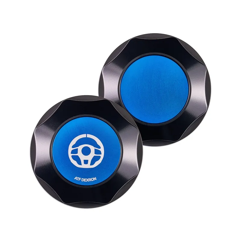 IAG Performance Revolve Power Steering Reservoir Cap Black w/ Blue Accent 2002-2024 WRX / 2004-2021 STI / 2013-2024 BRZ / 2005-2009 Legacy GT / 2004-2008 Forester XT Buy Online