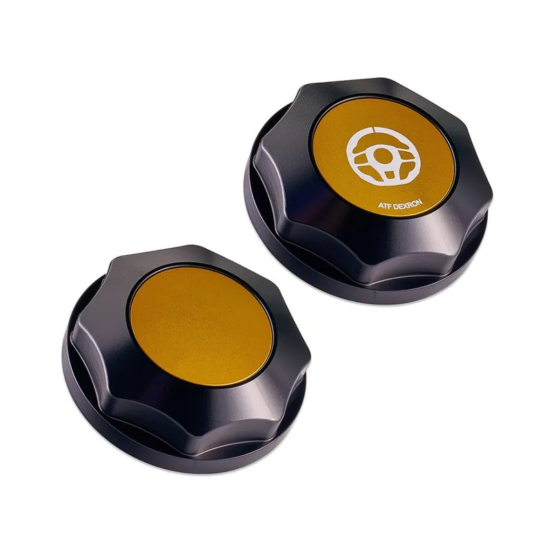 Order Now IAG Performance Revolve Power Steering Reservoir Cap Black w/ Gold Accent 2002-2024 WRX / 2004-2021 STI / 2013-2024 BRZ / 2005-2009 Legacy GT / 2004-2008 Forester XT