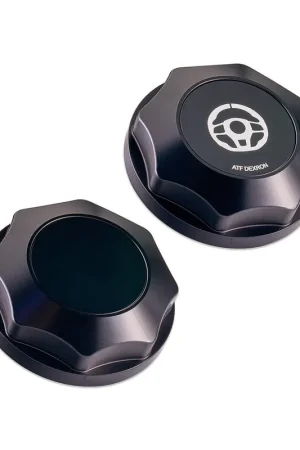 IAG Performance Revolve Power Steering Reservoir Cap Black w/ Black Insert 2008-2014 WRX / 2008-2014 STI / 2005-2009 Legacy GT Popular