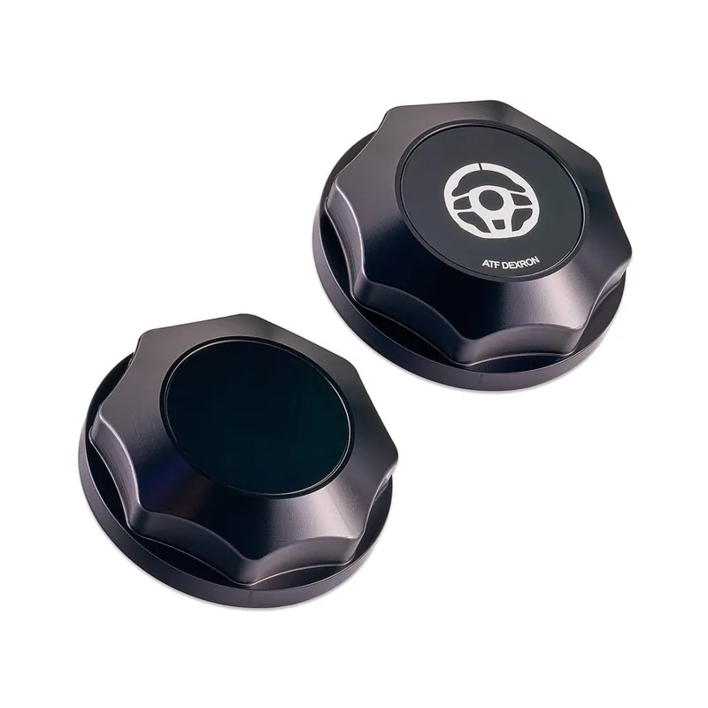 IAG Performance Revolve Power Steering Reservoir Cap Black w/ Black Insert 2008-2014 WRX / 2008-2014 STI / 2005-2009 Legacy GT Popular