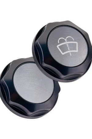 Worldwide Shipping IAG Performance Revolve Washer Fluid Reservoir Cap Black w/ SIlver Insert 2022-2024 WRX / 2013-2024 BRZ / 2013-2016 FRS / 2017-2020 GT86 / 2022-2024 GR86