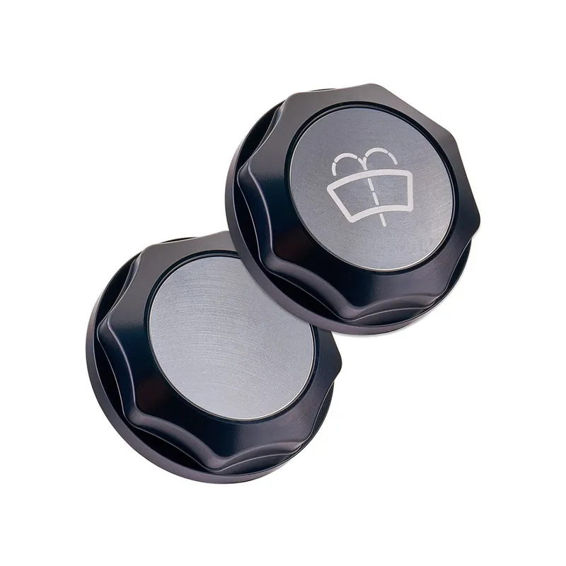 Worldwide Shipping IAG Performance Revolve Washer Fluid Reservoir Cap Black w/ SIlver Insert 2022-2024 WRX / 2013-2024 BRZ / 2013-2016 FRS / 2017-2020 GT86 / 2022-2024 GR86