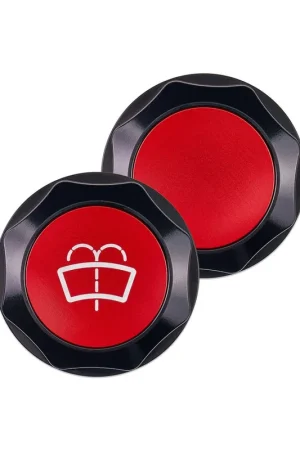 Warranty Included IAG Performance Revolve Washer Fluid Reservoir Cap Black w/ Red Insert 2022-2024 WRX / 2013-2024 BRZ / 2013-2016 FRS / 2017-2020 GT86 / 2022-2024 GR86