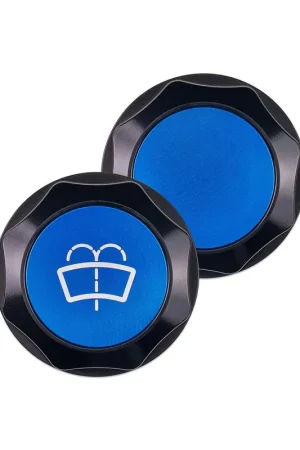 IAG Performance Revolve Washer Fluid Reservoir Cap Black w/ Blue Insert 2022-2024 WRX / 2013-2024 BRZ / 2013-2016 FRS / 2017-2020 GT86 / 2022-2024 GR86 Limited Time