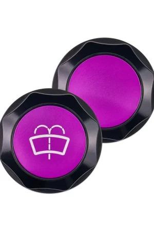 Save Now IAG Performance Revolve Washer Fluid Reservoir Cap Black w/ Purple Insert 2022-2024 WRX / 2013-2024 BRZ / 2013-2016 FRS / 2017-2020 GT86 / 2022-2024 GR86