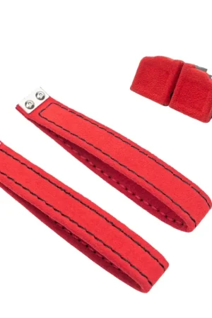 Affordable Billetworkz Alcantara Door Pull Strap Kit Pair Red w/ Black Stitching 2008-2021 WRX / 2008-2021 STI / 2013-2021 BRZ / 2013-2017 Crosstrek / 2014-2018 Forester / 2012-2018 Impreza