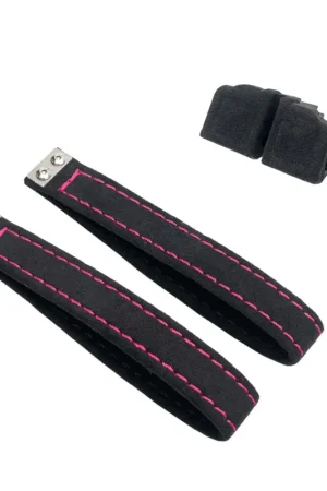Worldwide Shipping Billetworkz Alcantara Door Pull Strap Kit Pair Black w/ Pink Stitching 2008-2021 WRX / 2008-2021 STI / 2013-2021 BRZ / 2013-2017 Crosstrek / 2014-2018 Forester / 2012-2018 Impreza