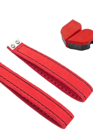 Direct From Manufacturer Billetworkz Alcantara Door Pull Strap Kit Pair Red w/ Black Stitching 2022-2025 WRX / 2022-2025 BRZ / 2022-2025 GR86 / 2018-2025 Crosstrek / 2020-2025 Outback / 2020-2025 Legacy