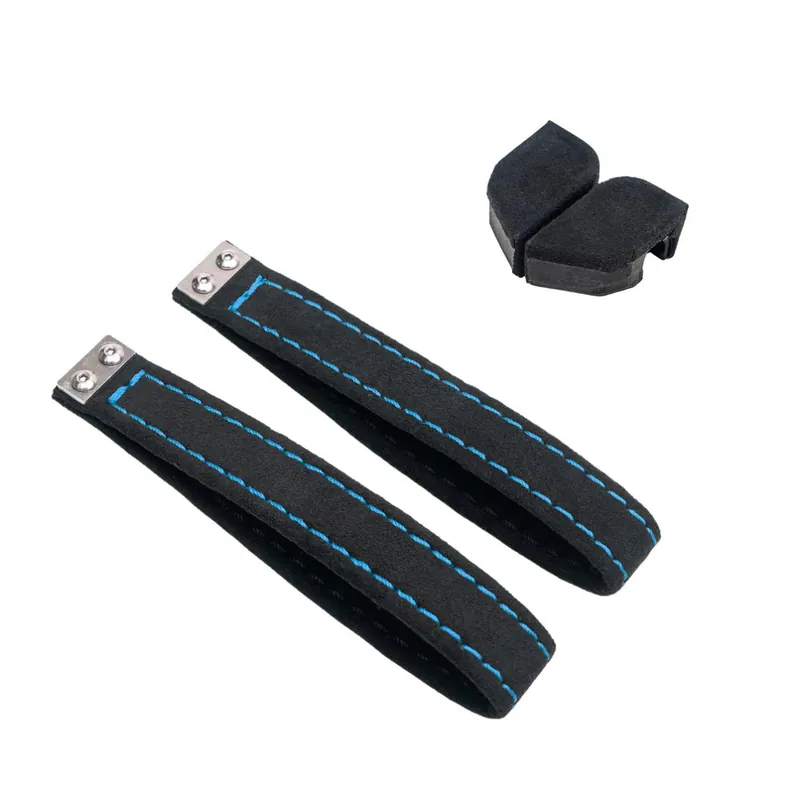 Worldwide Shipping Billetworkz Alcantara Door Pull Strap Kit Pair Black w/ Hyper Blue Stitching 2022-2025 WRX / 2022-2025 BRZ / 2022-2025 GR86 / 2018-2025 Crosstrek / 2020-2025 Outback / 2020-2025 Legacy