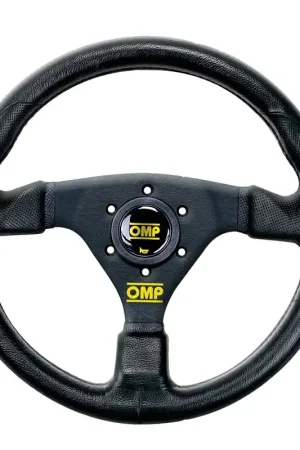 OMP Racing G 330mm Steering Wheel Leather w/ Perforated Grip and Black Stitching Worldwide Shipping