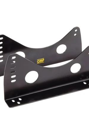 Affordable OMP Racing Side Mount Steel Seat Brackets 380mm w/ Lateral Attachments