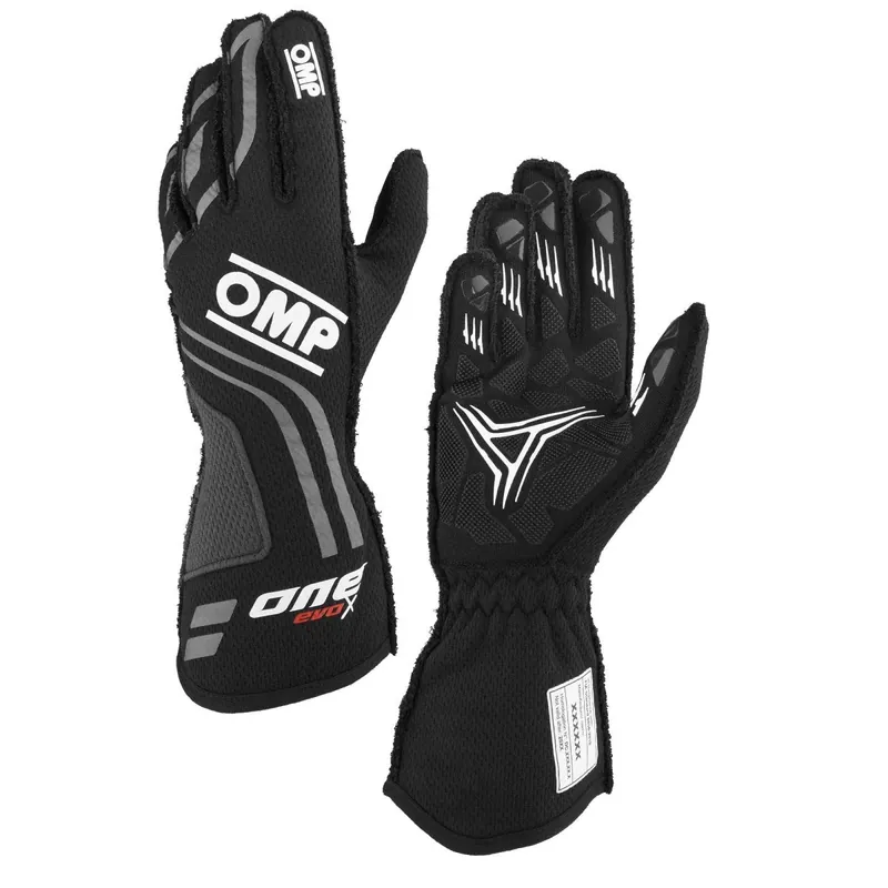 OMP Racing EVO-X Gloves MY2024 Black Popular