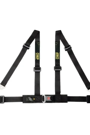 OMP Racing Road 4M 4 Point Harness ECE 16-083" / 2" Snap In w/ Push Release Black Don’t Miss Out