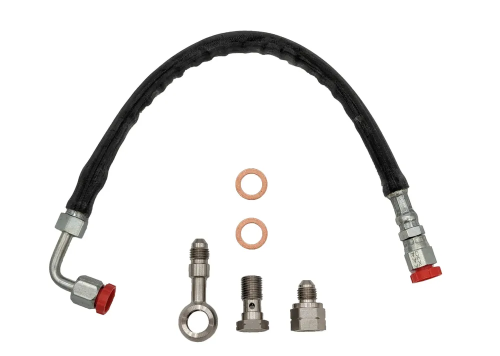 Free Returns Forced Performance FA20 Oil Supply Line For Use w/ Blue L.O.P.E. Turbo 2015-2021 WRX