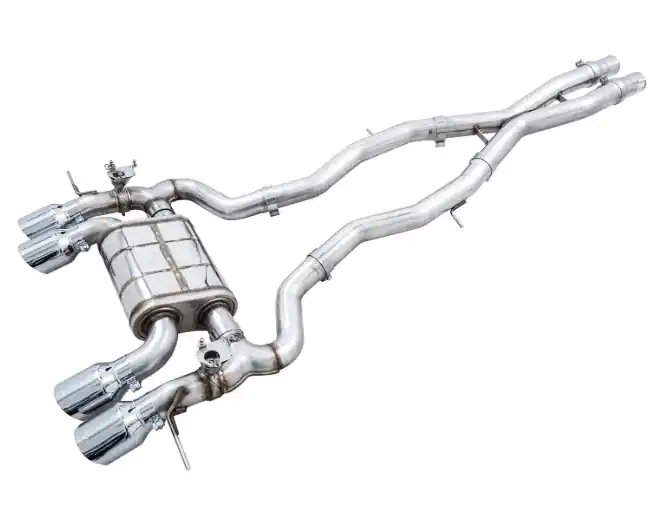 New Arrival AWE SwitchPath Catback Exhaust w/ Chrome Silver Tips 2021-2025 BMW M3 / M4