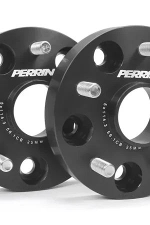 Affordable Perrin Wheel Spacers Black 25mm 5x114.3 2015-2025 WRX / 2005-2021 STI