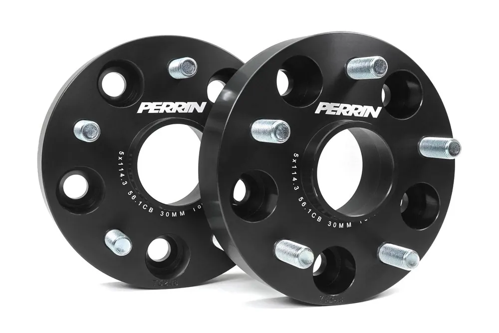 Shop Now Perrin Wheel Spacers Black 30mm 5x114.3 2015-2025 WRX / 2005-2021 STI