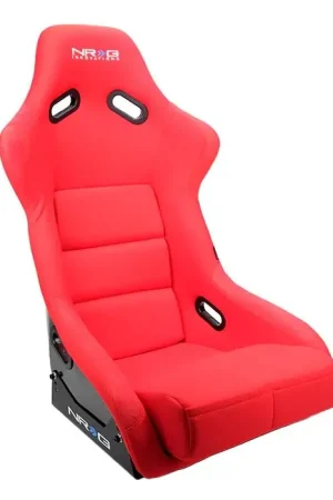 NRG Innovations Fiber Glass Fixed Back Racing Seat Large Red Last Chance
