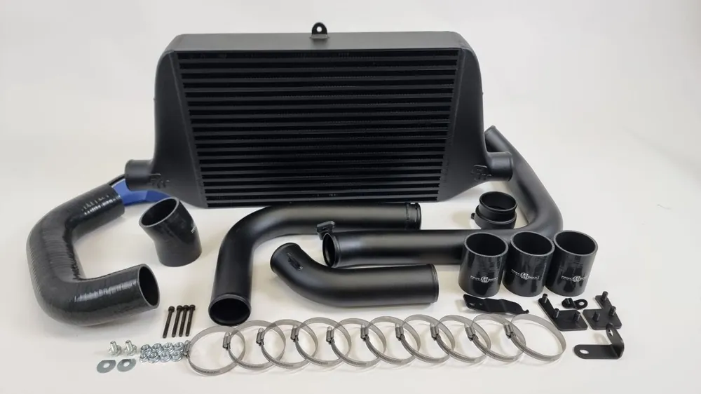 Trending Process West Stage 2 Front Mount Intercooler KitBlack Piping w/ Black Core 2022-2025 WRX