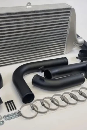 Authentic Process West Stage 2 Front Mount Intercooler KitBlack Piping w/ Silver Core 2022-2025 WRX