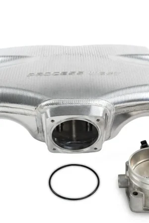 Grab Now Process West Intake Manifold Track Version Reverse Rotation SIlver For Use w/ Bosch DBW 74mm Throttle Body 2002-2014 WRX / 2004-2021 STI