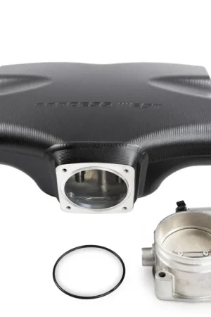 Process West Intake Manifold Track Version Standard Rotation Black For Use w/ Bosch DBW 74mm Throttle Body 2002-2014 WRX / 2004-2021 STI Affordable